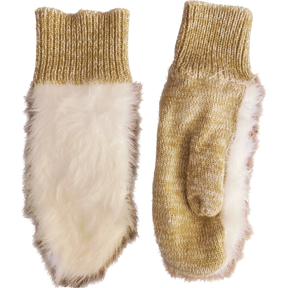 [NWOT] Anthropologie VERLOOP Fuzzy White Mittens